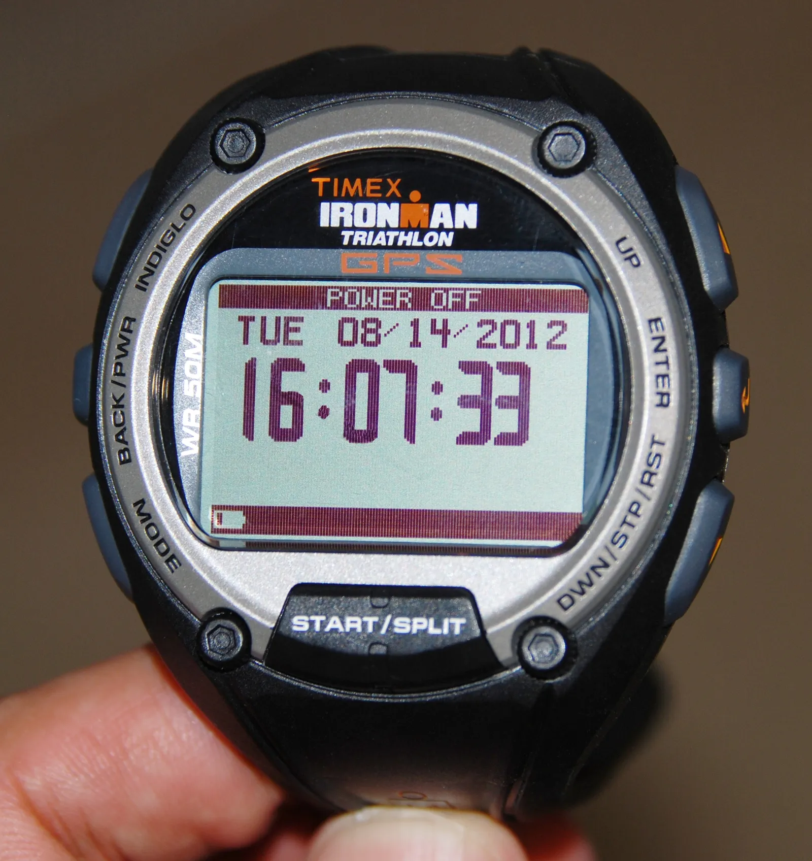 The face of the Timex Ironman GPS Global Trainer