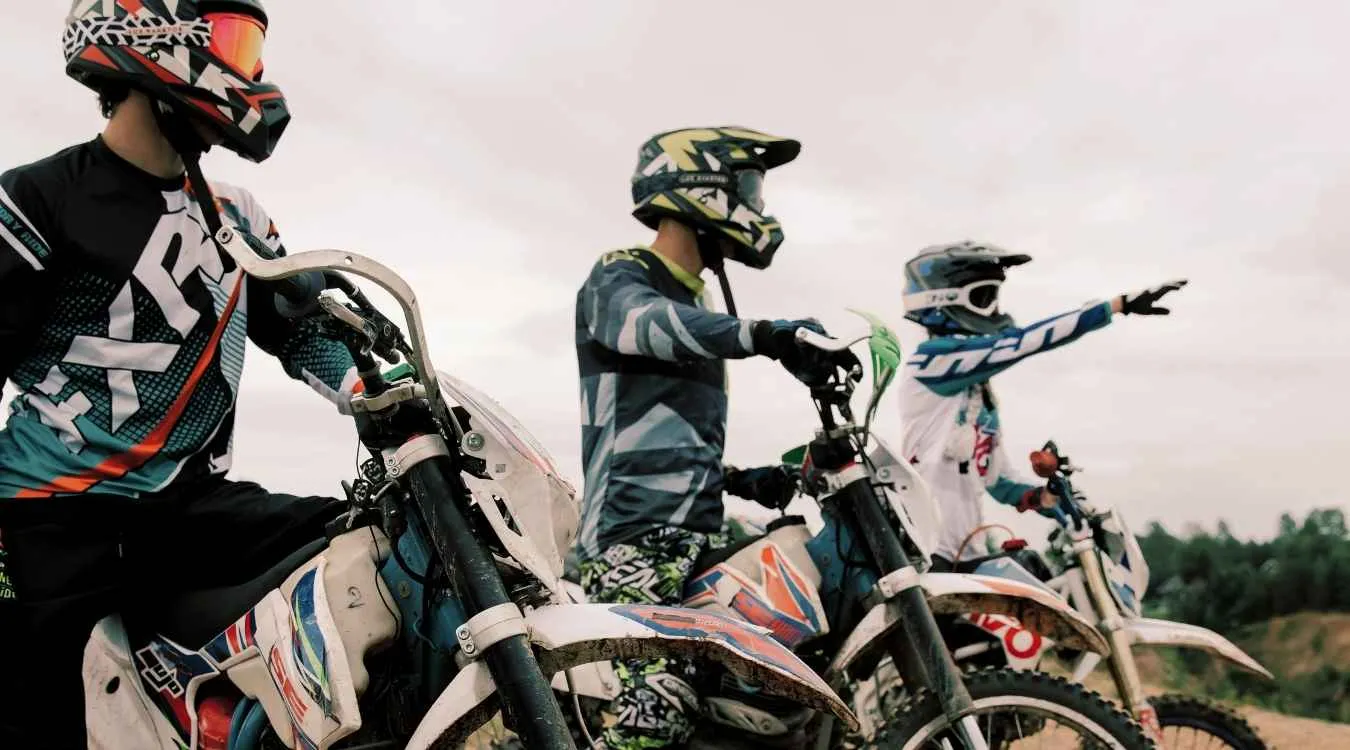 youth dirt bike helmet and goggles combo